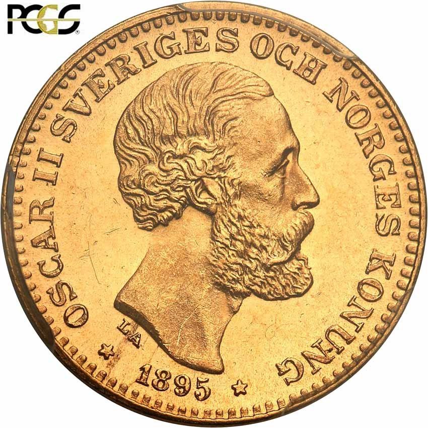 Szwecja. Oscar II. 10 koron 1895 PCGS MS65